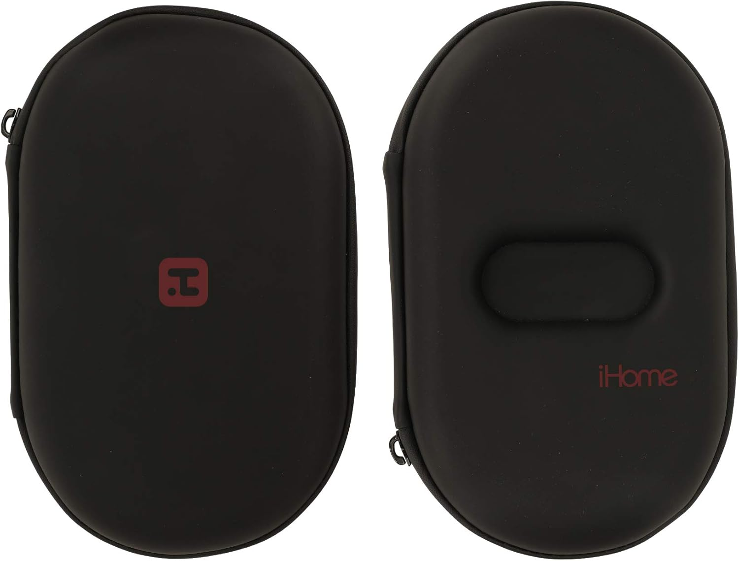 IHOME Hard Shell Compact Organization Capsule: Accessories and Small Electronics Traveling Case, for Cables, Chargers, Airpods, Batteries, and Power Banks, Red - Image 2