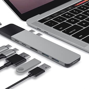 Hyperdrive NET 6-in-2 USB-C Hub w/Ethernet , NET 6-In-2 for Macbook Pro Air, Multi-Port USB-C Dongle W/Gigabit Ethernet, 40Gbps/100W PD, 5Gbps/60W PD, 4K30Hz HDMI